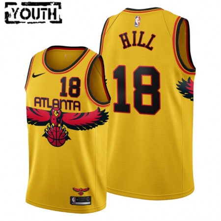 Kinder NBA Atlanta Hawks Trikot Solomon Hill 18 Nike 2021-2022 City Edition Throwback 90s Swingman